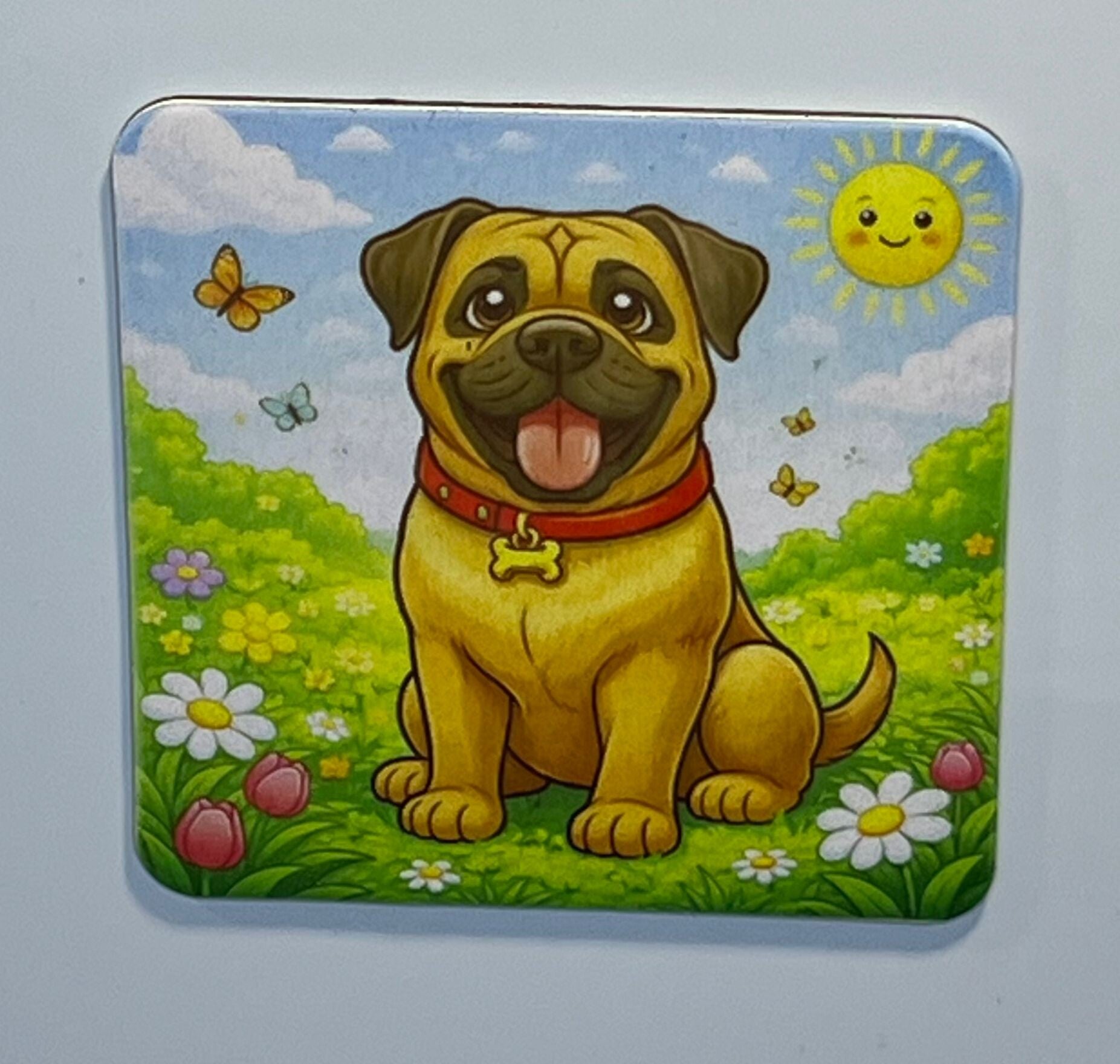 Magneet mopshond