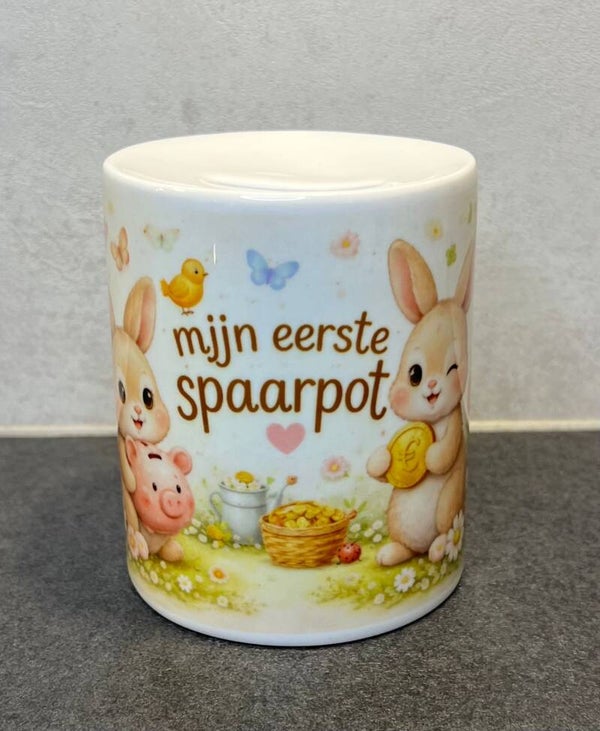 Spaarpot konijn, mijn eerste spaarpot