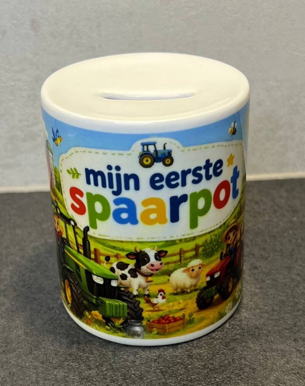 Spaarpot tracktor, mijn eerste spaarpot