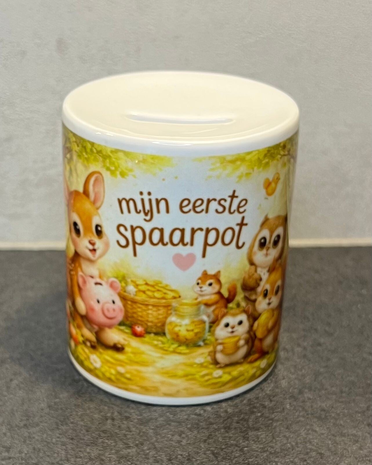 Spaarpot bosdieren, mijn eerste spaarpot