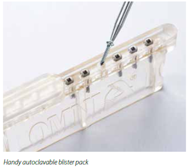 72.T1505 - BLISTER PACK OF 5 MICROSCREWS Ø 1.5 X 5 MM