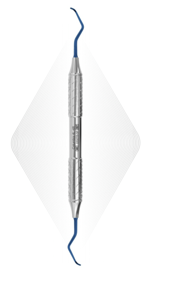 2202TBSP ErgoDenta Columbia 4L-4R, Blue, For Implants (Titanium Tip).  Ergo Steel Plus SP Handle 9.5mm.