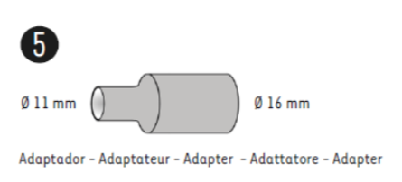 013268 OBF ORAL BIOFILTER OBF ADAPTOR OBF 11/16mm (1st)