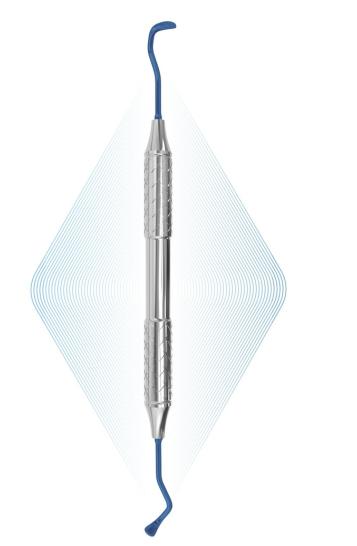 7201B-SP Ergodenta Curettes #1, 4mm-4mm, Blue