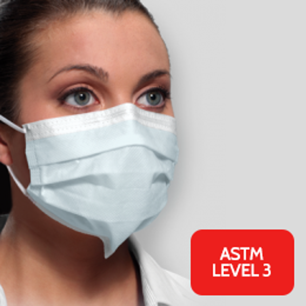 091756 CROSSTEX MONDMASKERS ULTRA SENSITIVE BIOSAFE MET ELASTIEK WIT (40st) ASTM3