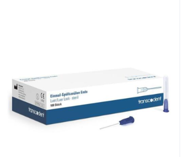 121869 TRANSCODENT STOMPE NAALDEN STERIEL 27G 0,4x23mm BLAUW (100st)