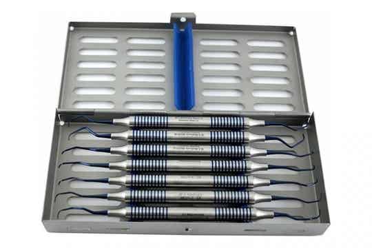 982 MA Dental Non-Stick Gracey Curette Standaard Set (7 Curettes + Cassette)