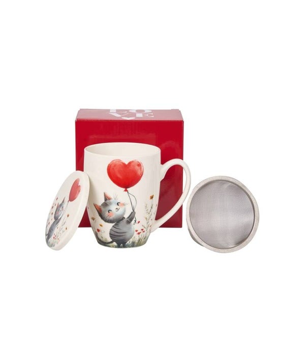Gatto con Palloncino Infusiera 400 ml