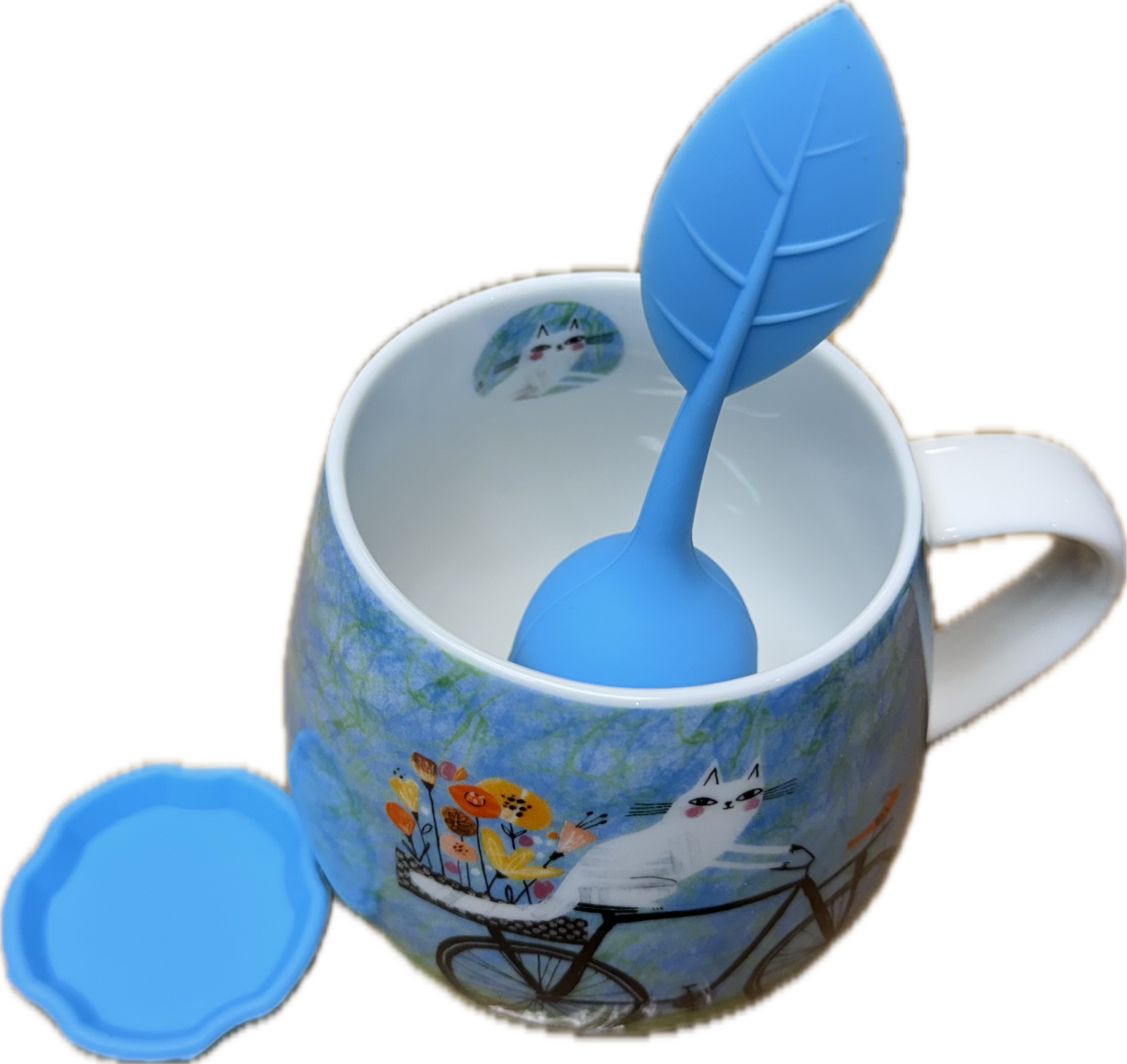 Filtro in acciaio per Tè Infusi e Tisane Azzurro