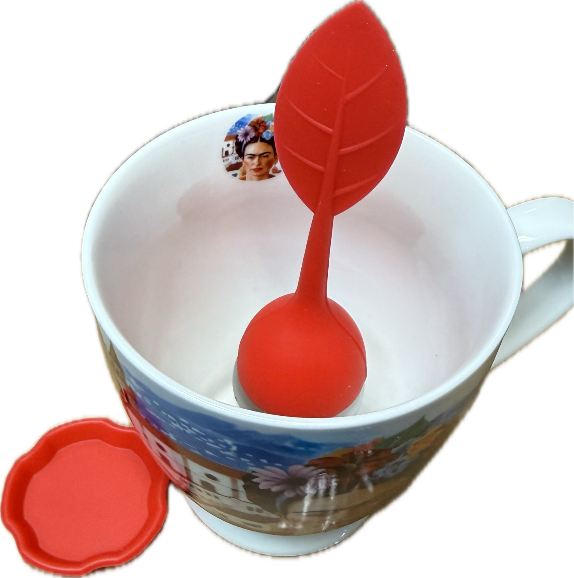 Filtro in acciaio per Tè Infusi e Tisane Rosso