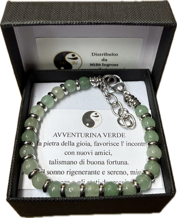 Avventurina Verde Sfacettata con Rondella