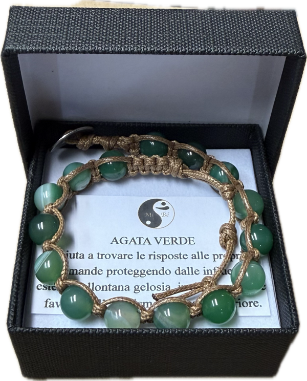 Agata verde striata Tibet