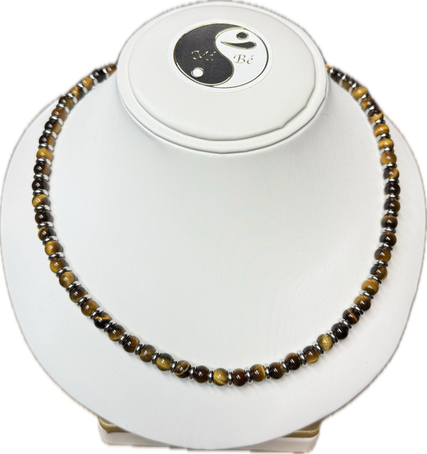 Collana Occhio di Tigre con Rondella