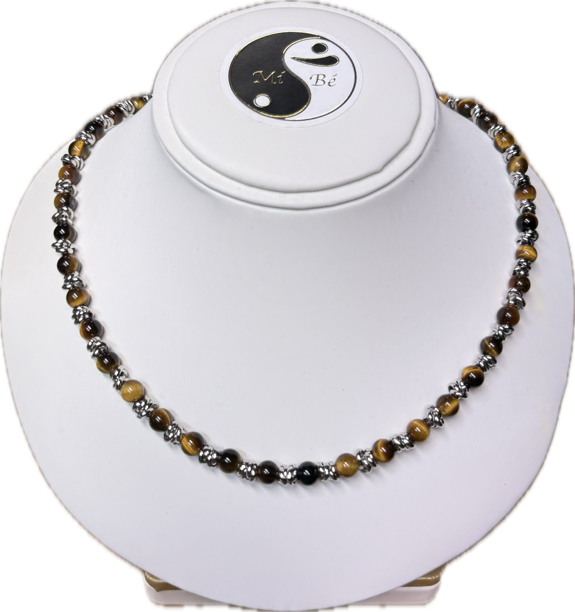 Collana Occhio di Tigre con Nodini