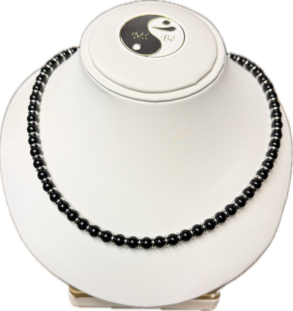 Collana Tormalina Nera con Rondella