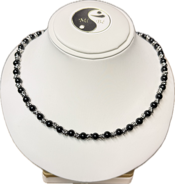 Collana Tormalina Nera con Nodini