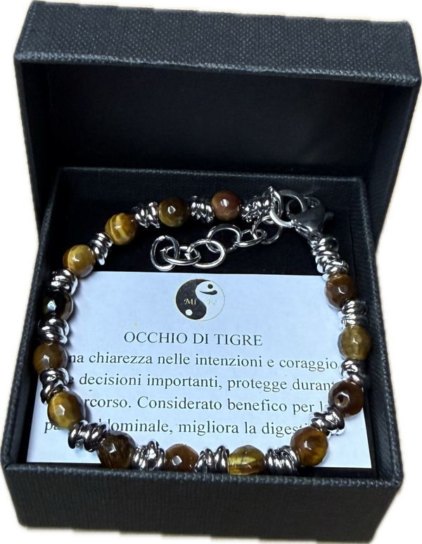 Occhio di Tigre Sfacettato con Nodini