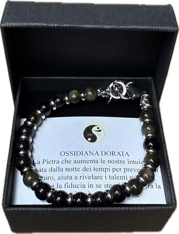Ossidiana Dorata con Rondella