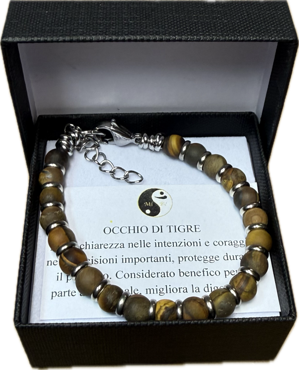 Occhio di Tigre Satinato con Rondella