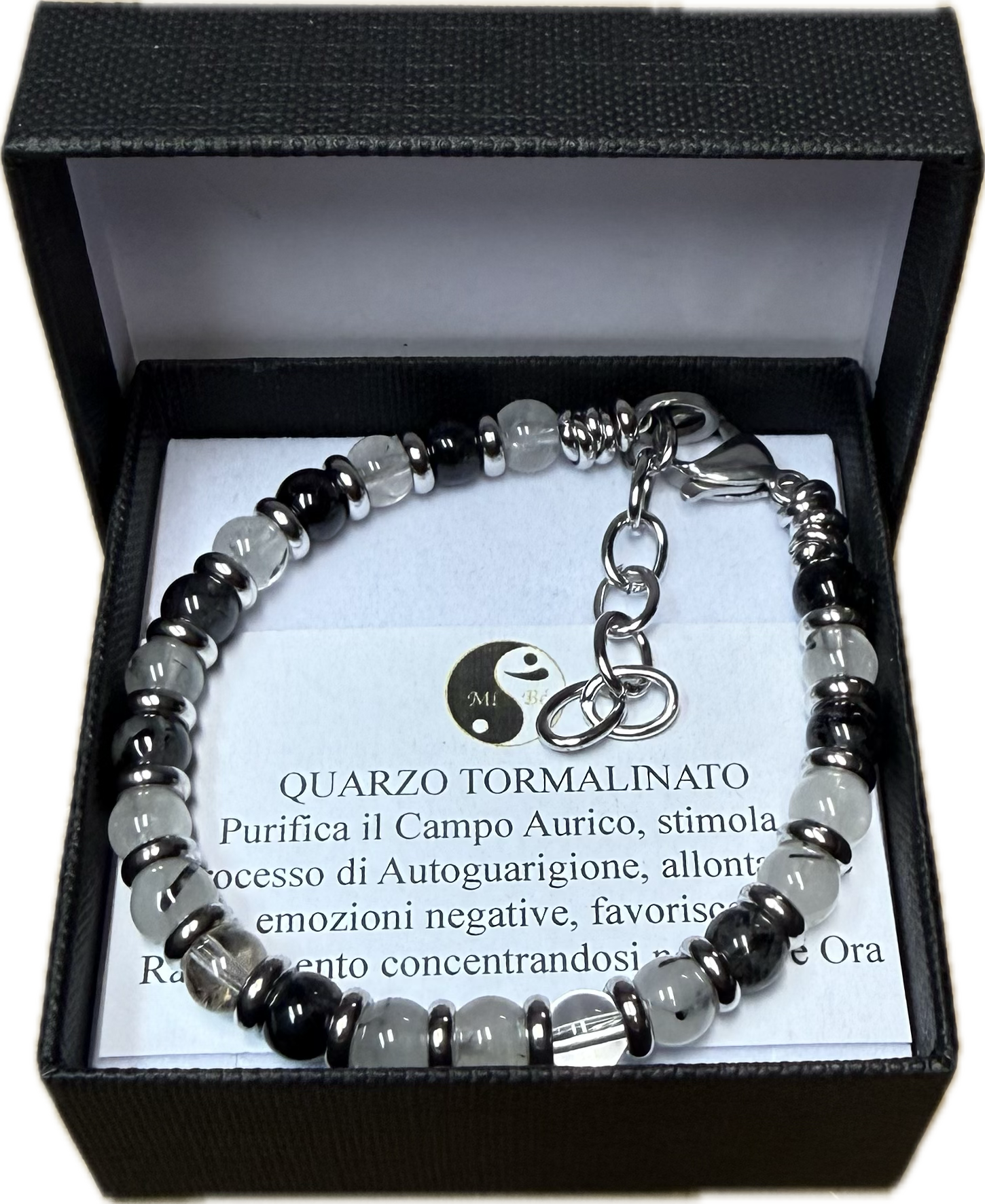 Quarzo Tormalinato con Rondella