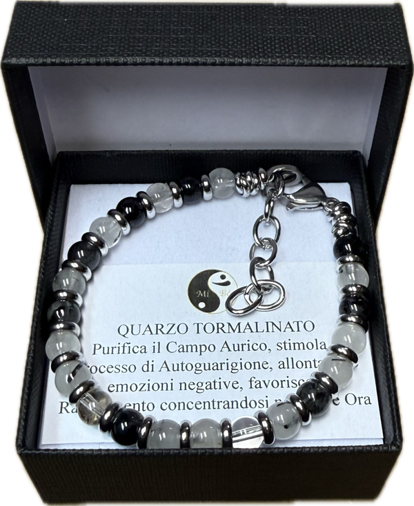 Quarzo Tormalinato con Rondella