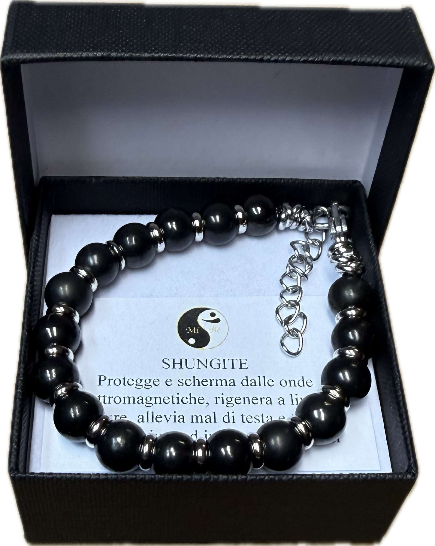 Shungite 8mm con Rondella