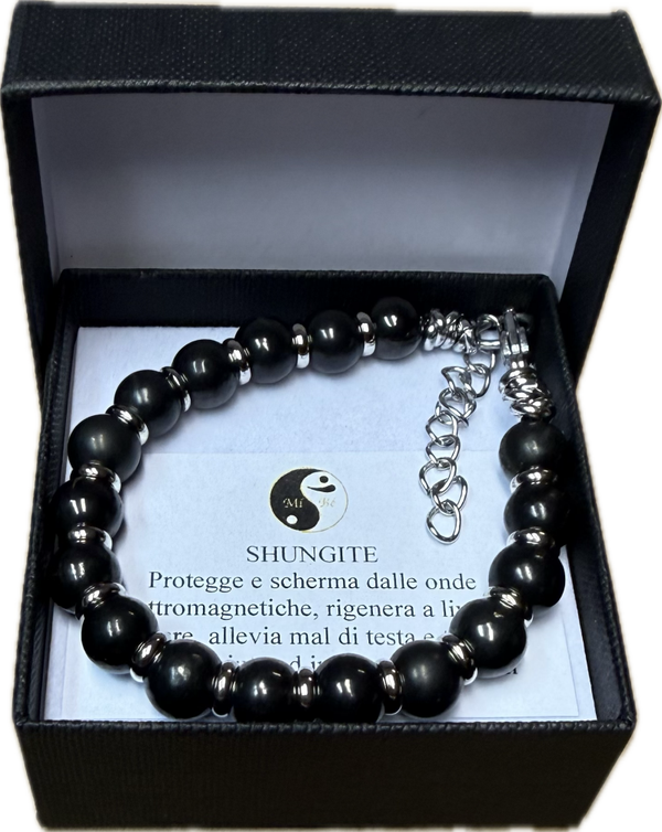 Shungite 8mm con Rondella