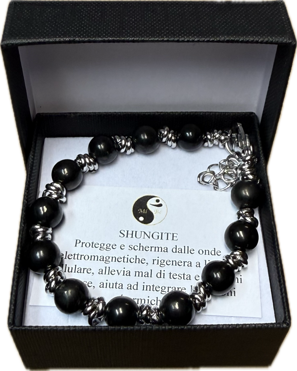 Shungite 8mm con Nodini