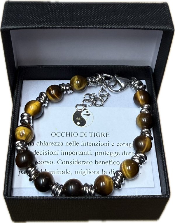 Occhio di Tigre 8mm con Nodini