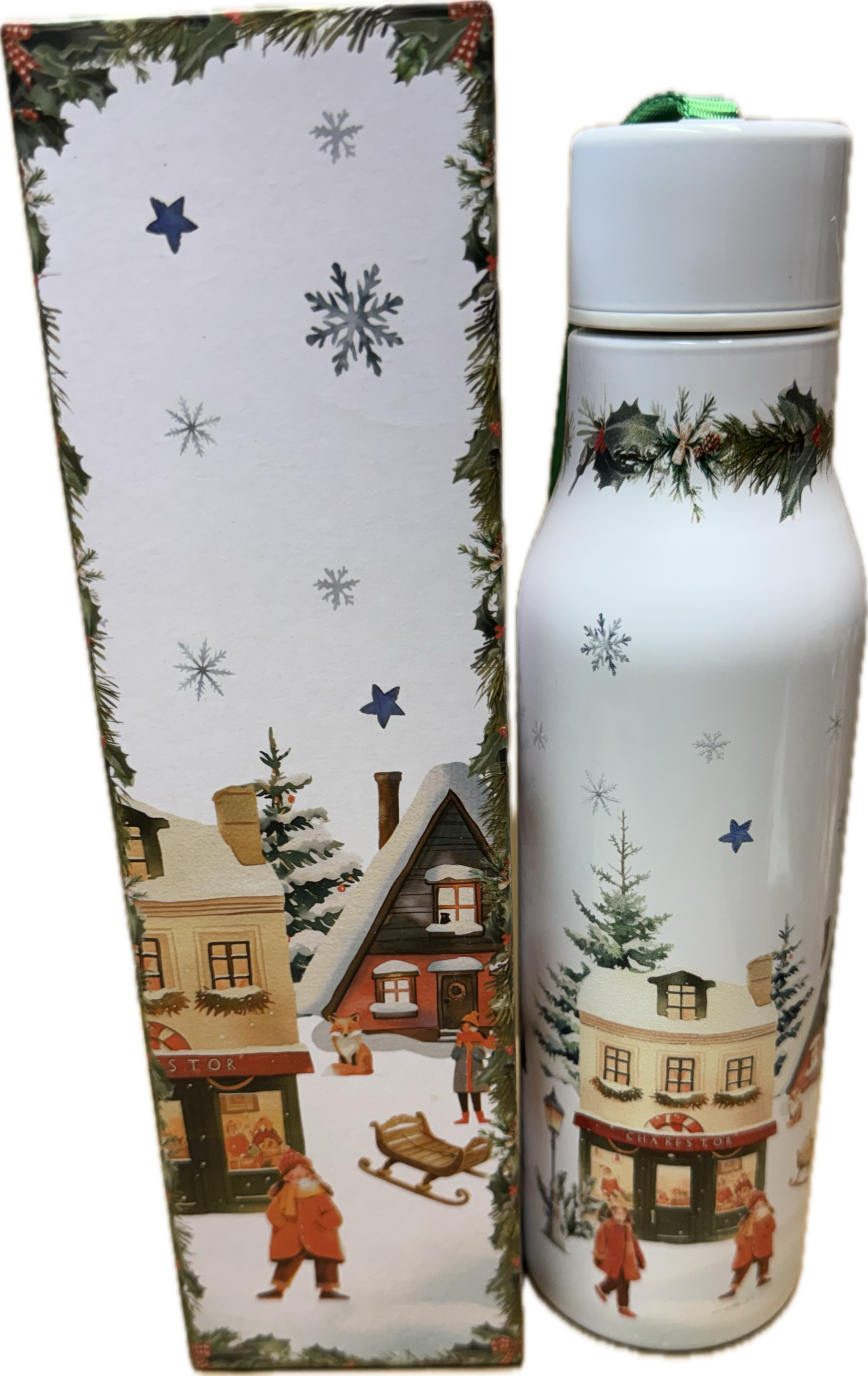 Villaggio di Natale Borraccia Termica 500 ml