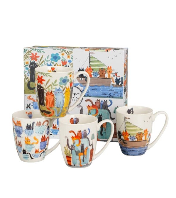 Set 4 Tazze Gatti Variante 2