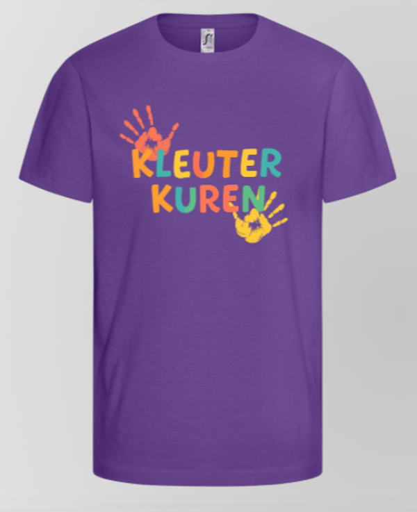 T-shirt kind paars Kleuter Kuren