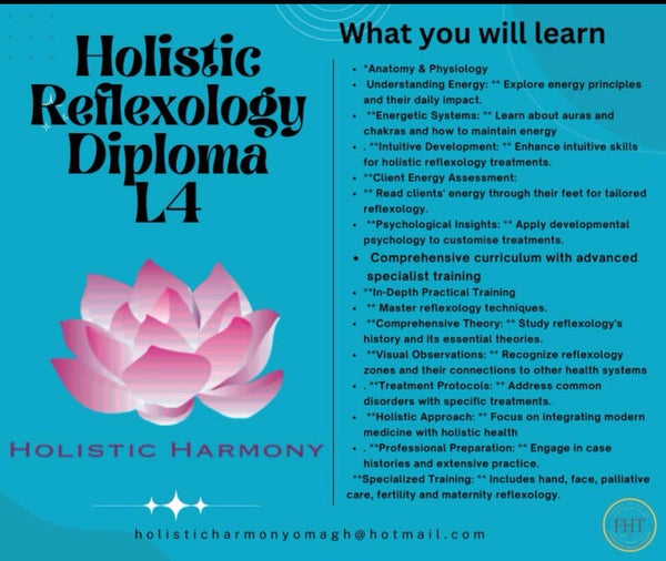 Reflexology Level 4 Diploma (Deposit) September intake.