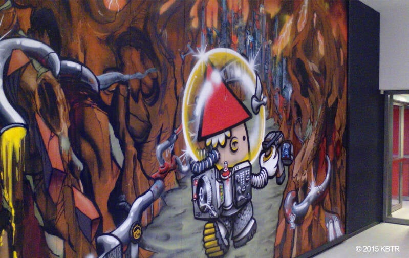 KBTR aan de muur in Tivoli Vredenburg Utrecht