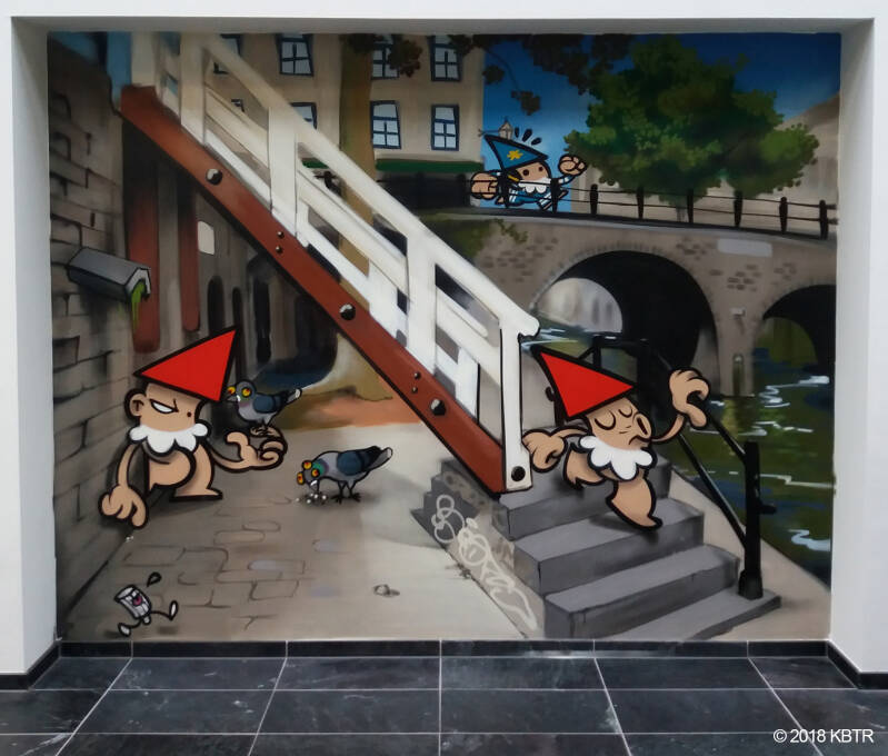 KBTR 3-luik in Antoniusziekenhuis Utrecht deel 1 KBTR aan de werf met duiven