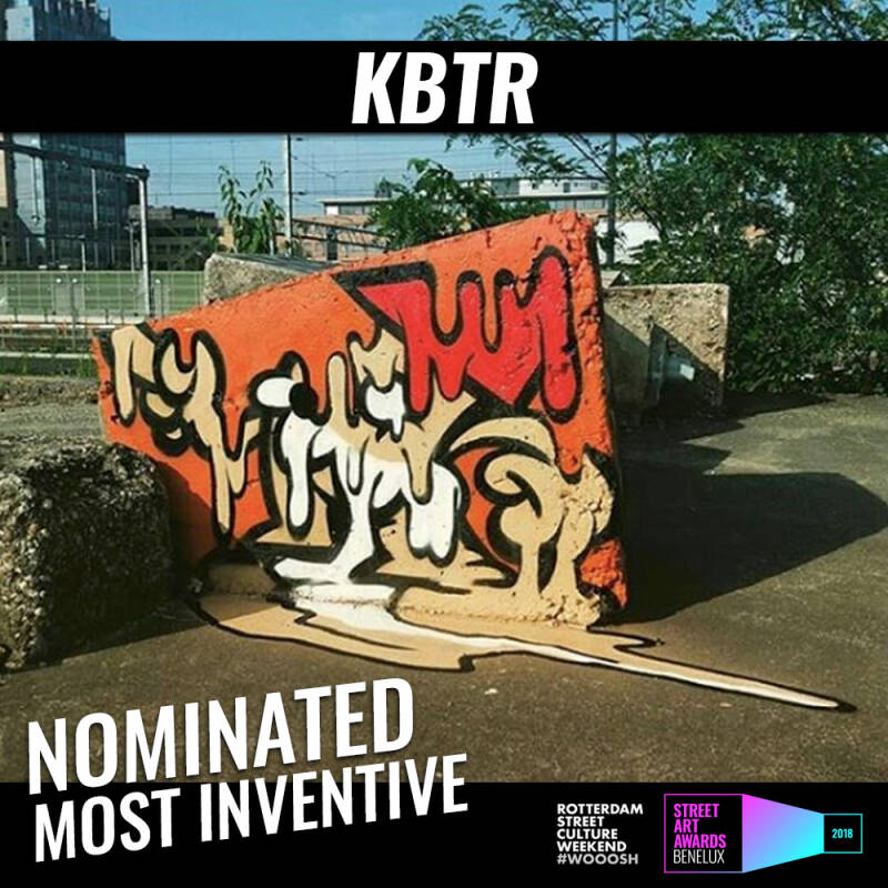 KBTR Streetart Awards nominated for Most Inventive