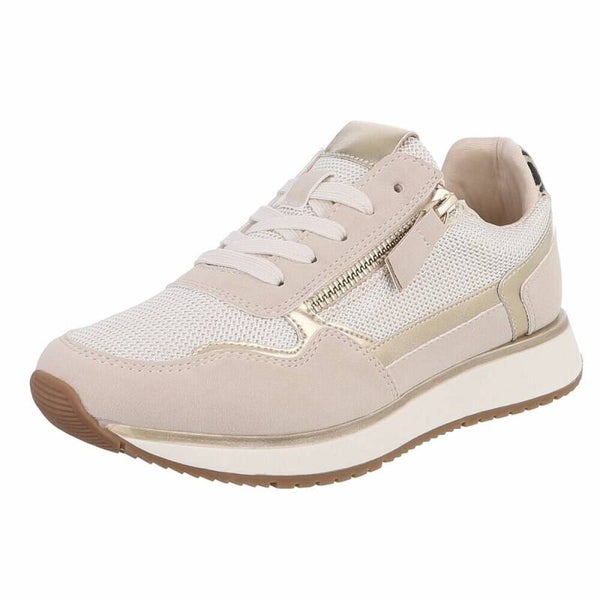 Sportieve Dames Sneakers met Rits en Comfortzool