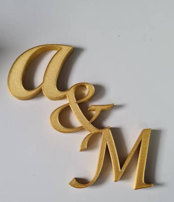 3D-Geprinte Initialen – Unieke Gepersonaliseerde Letters