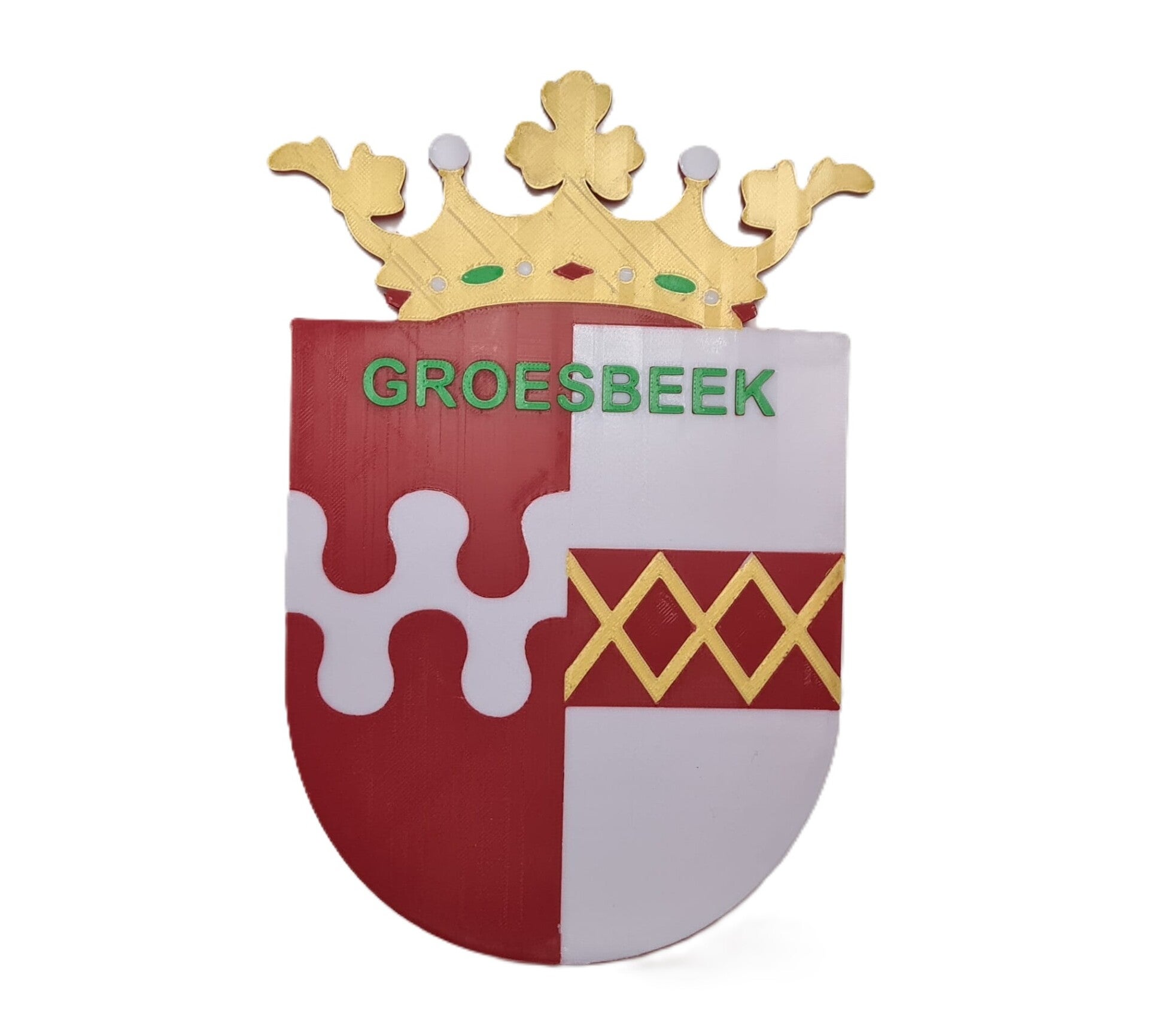 3D Geprint Gemeente Wapen van Groesbeek – Uniek Streekproduct