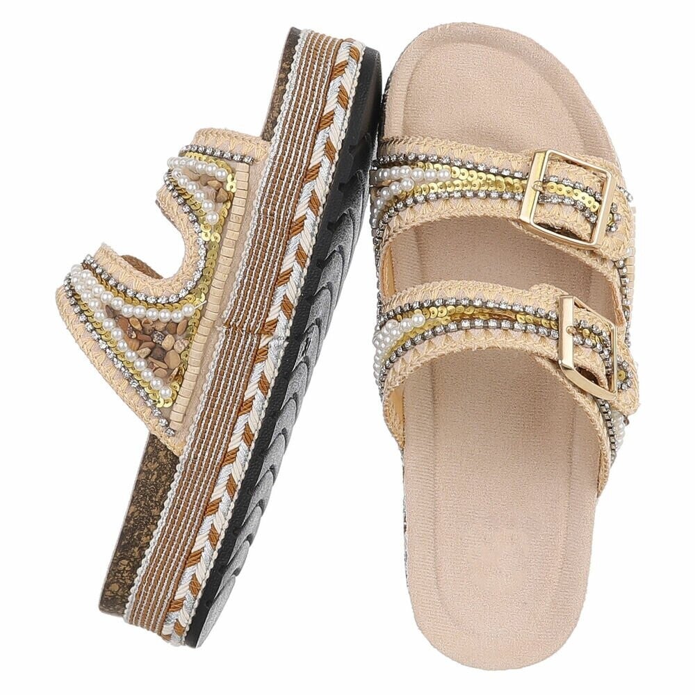 Trendy boho Ibiza slippers