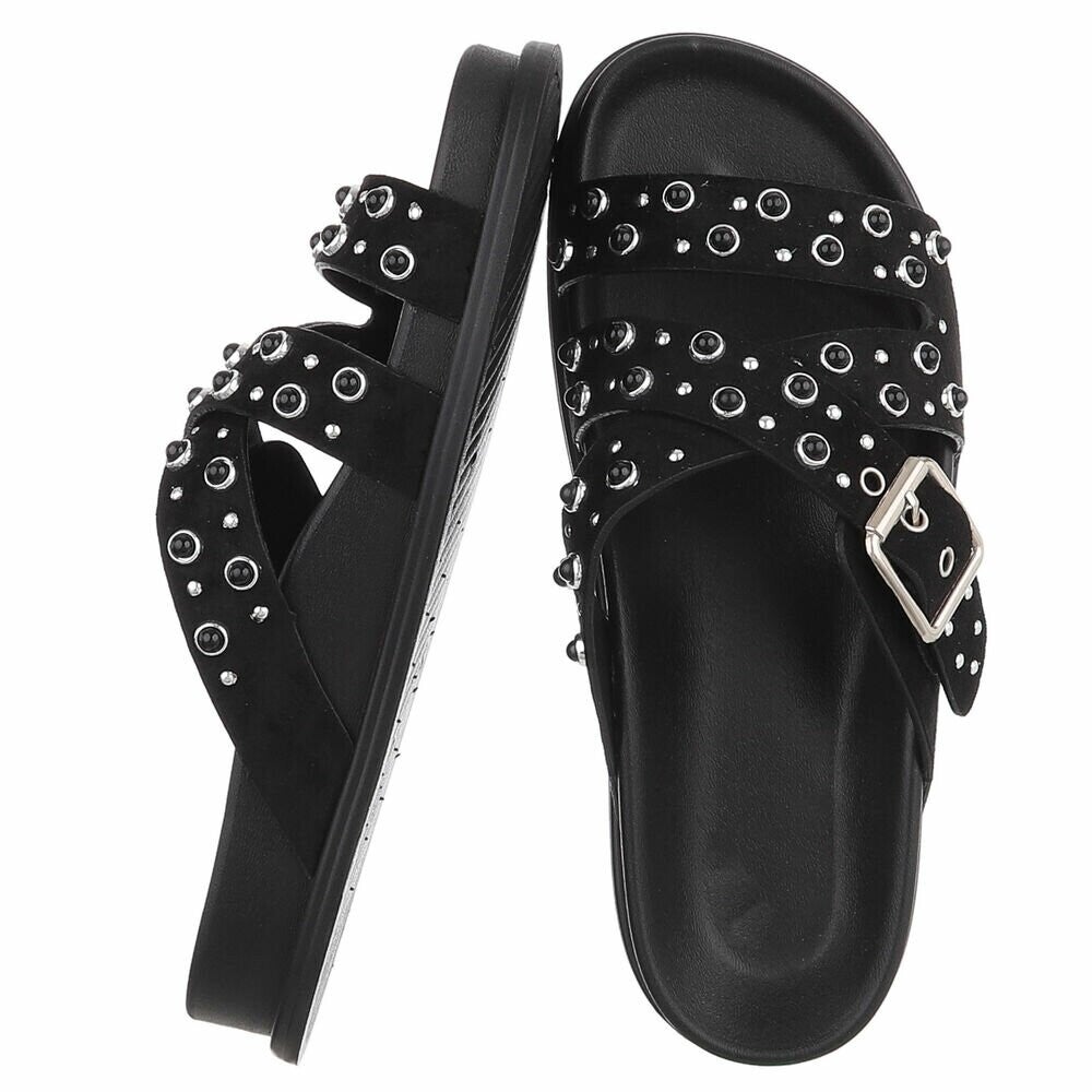 Slippers met studs voor dames