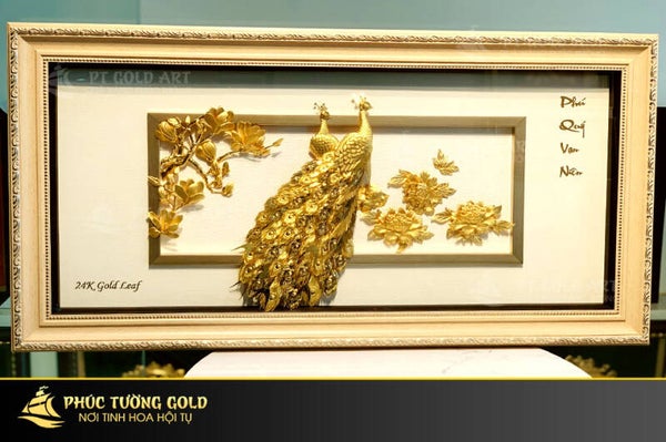 Tranh Phú Quý Vạn Niên vàng 24k tại Phúc Tường Gold