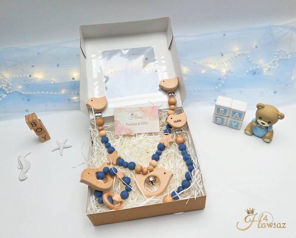 H4 Hawsaz – Deluxe Babyset met of zonder naam - Vogel