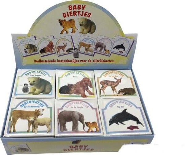 Plastic/ karton - Blok boekjes - Babydiertjes - Baby boekjes