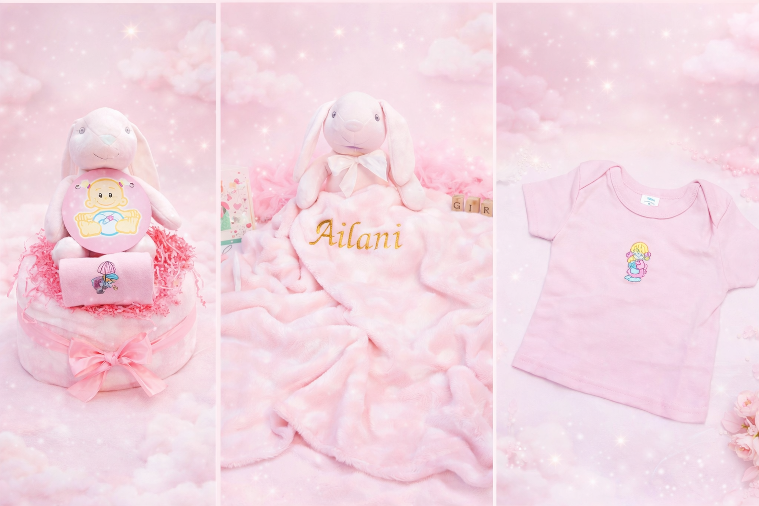 Luxe Roze Dromen Luiertaart Set