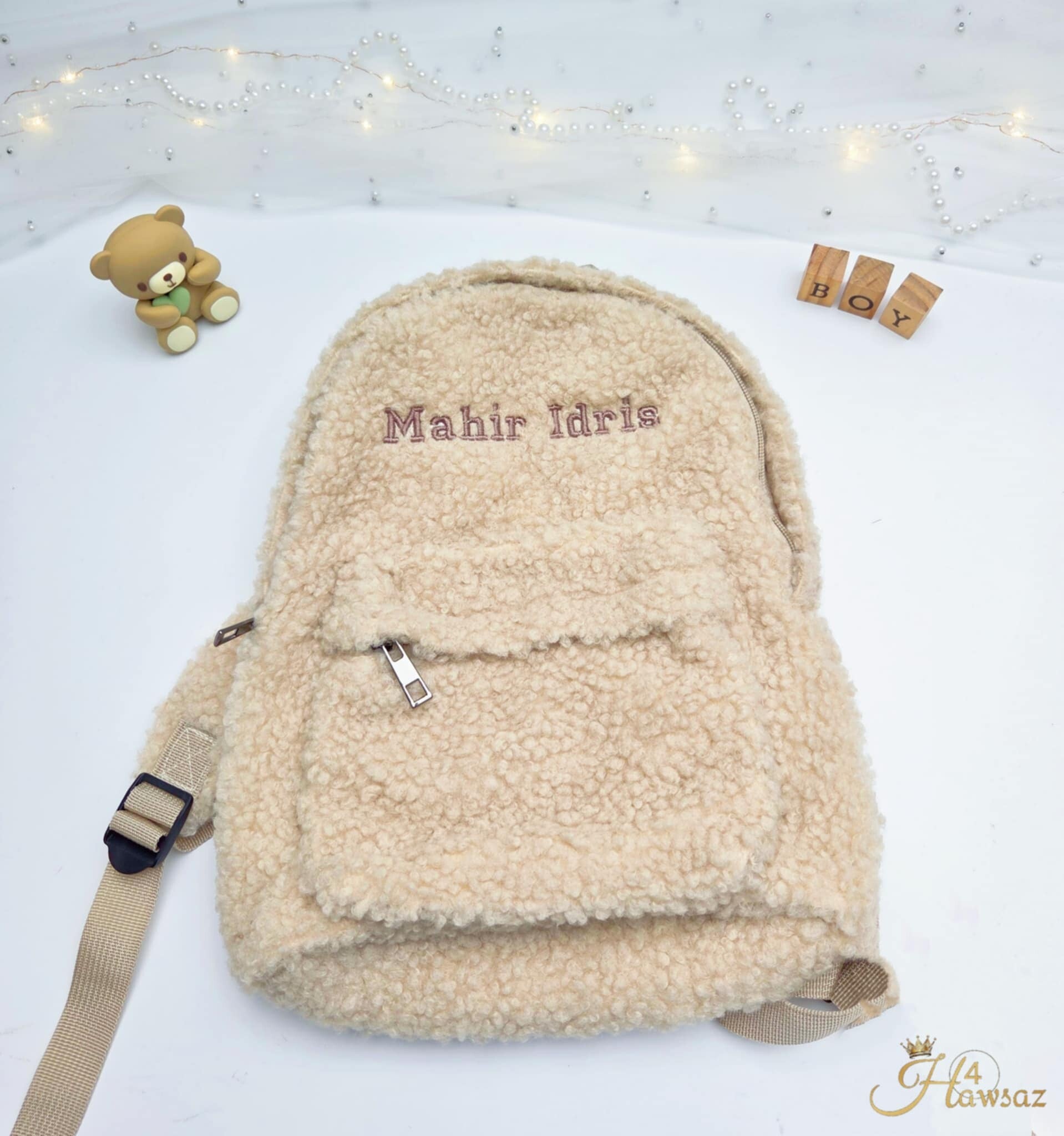 Baby & Kids Teddy Rugzak – Met Naam Geborduurd