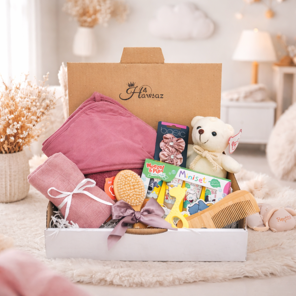 Kraamcadeau voor meisje met naam 11 stuks