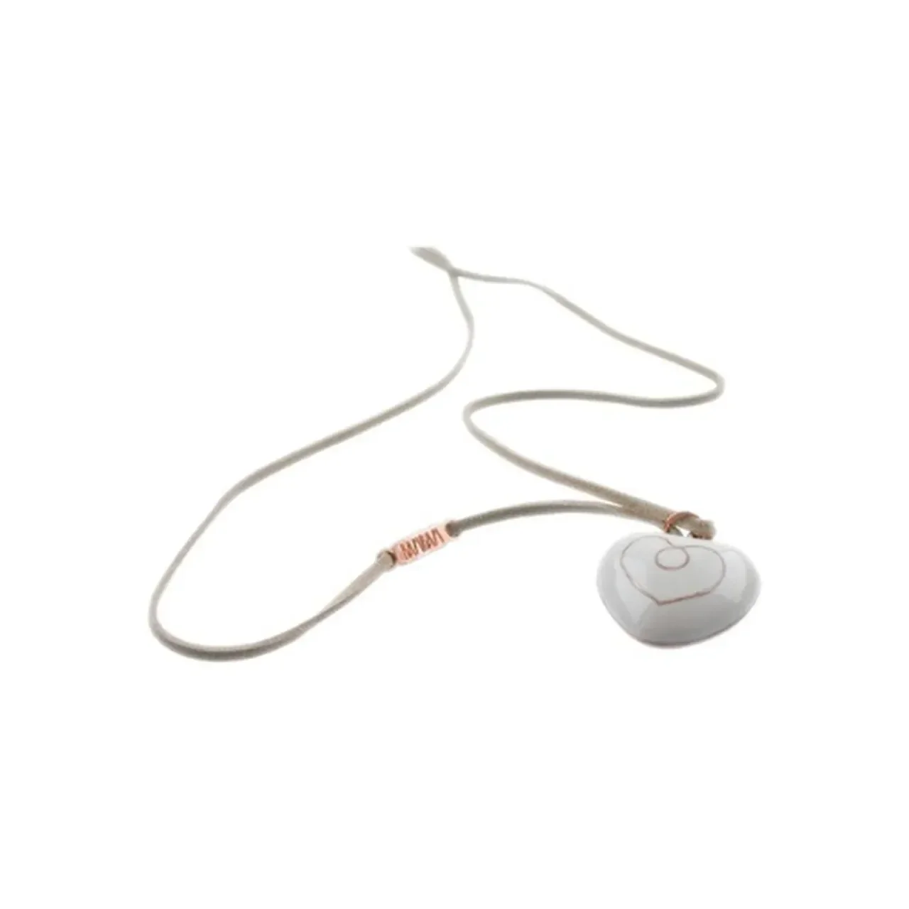BamBam Zwangerschapsketting met Hartje – Beige/Wit
