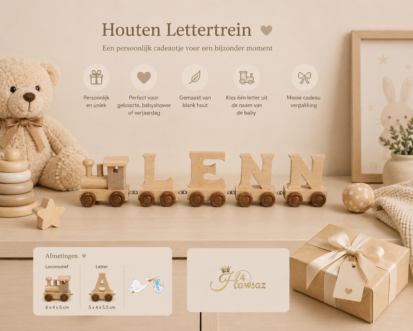 Mijn Eerste Naamtrein – Een Persoonlijk Cadeau