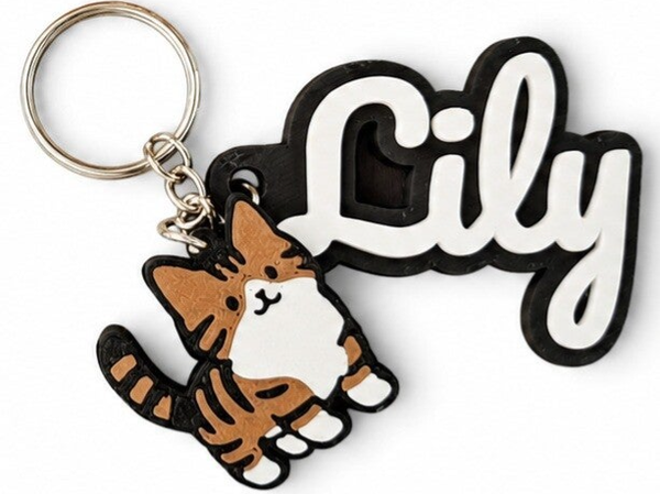 Mascotte gepersonaliseerde sleutelhanger